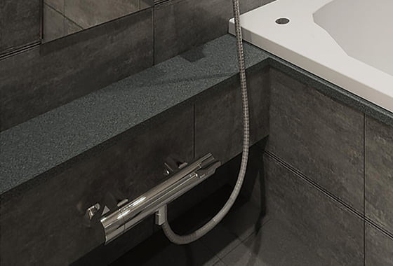 浴室御影石カウンター