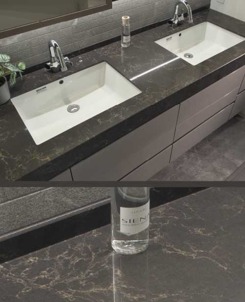 ダブルボウル・シーザーストーン天板