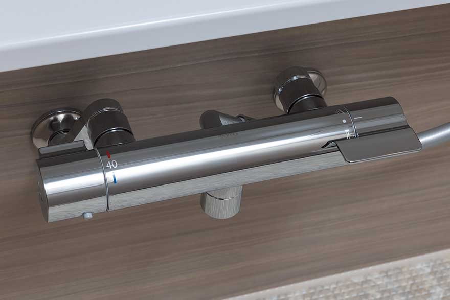 サーモスタット付水栓