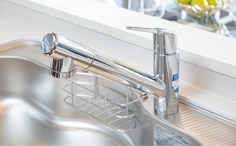 浄水器一体型混合シャワー水栓