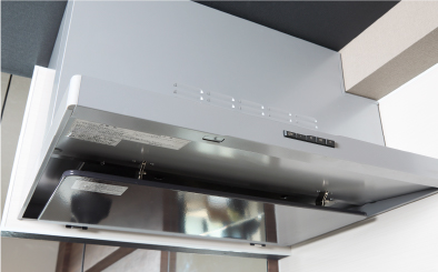 ホーロー整流板付きレンジフード