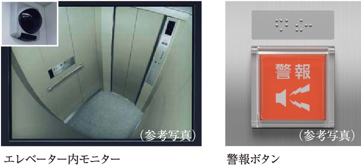 エレベーター内広角防犯カメラ