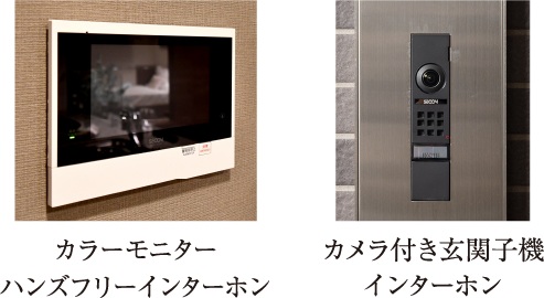 カラーモニターハンズフリーインターホン（カメラ付き住戸玄関子機）