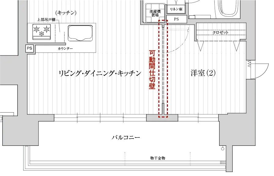 可動間仕切壁