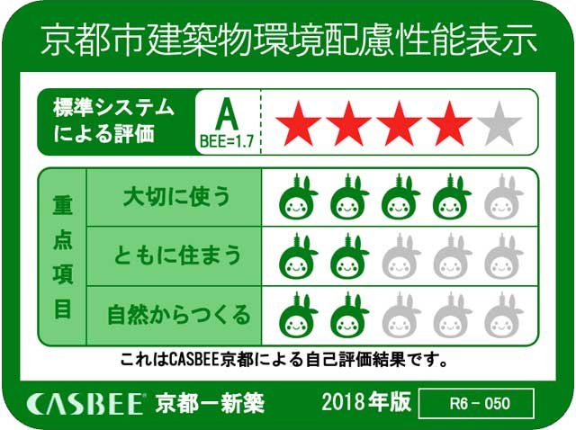 京都市建築物環境配慮性能表示