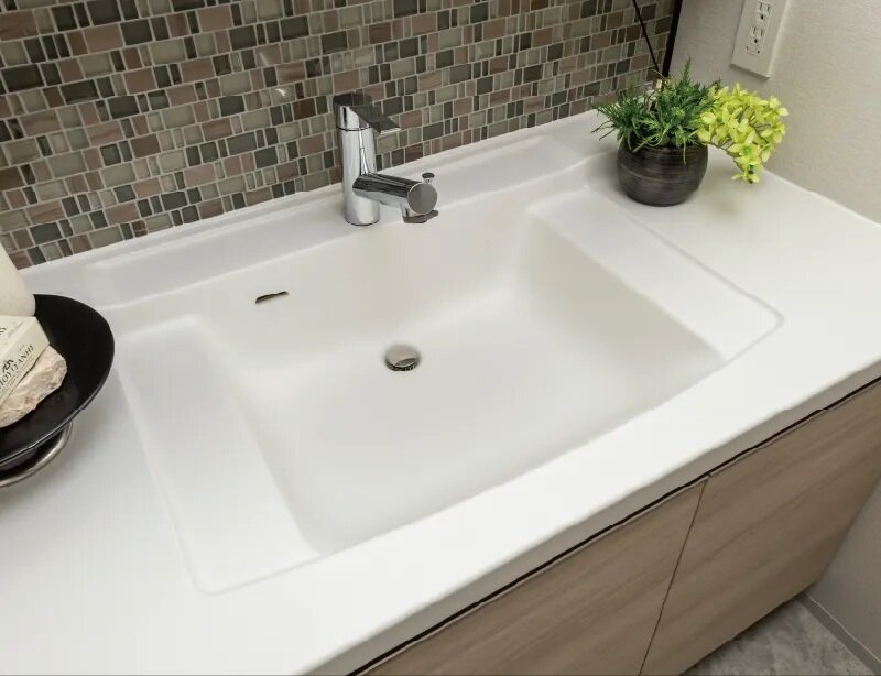 人造大理石一体型カウンター