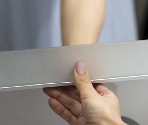 三面鏡下部フロスト加工
