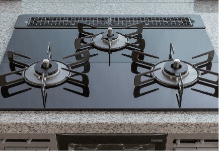 フレームレスガラストップコンロ