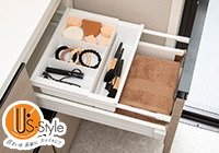 化粧トレー付き引き出し