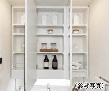 三面鏡裏収納