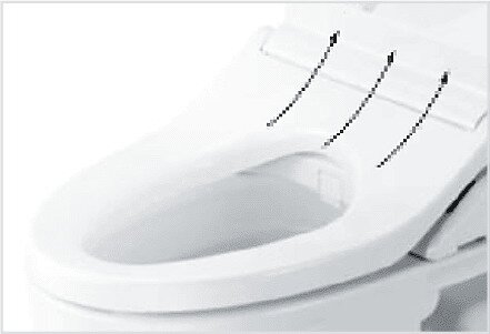 広く見えて座りやすい便座