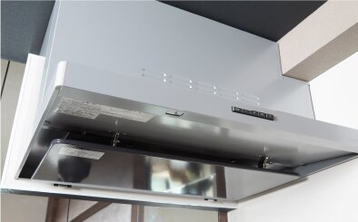 ホーロー整流板付きレンジフード