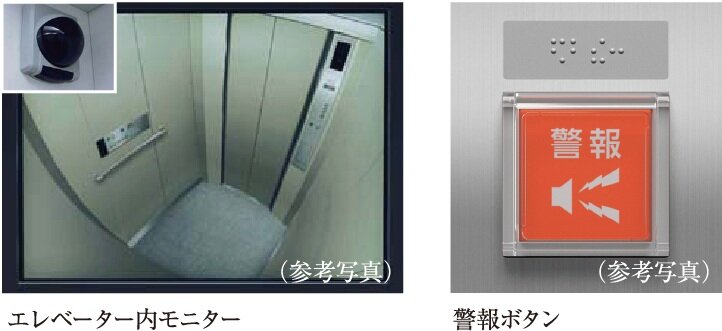 エレベーター内広角防犯カメラ