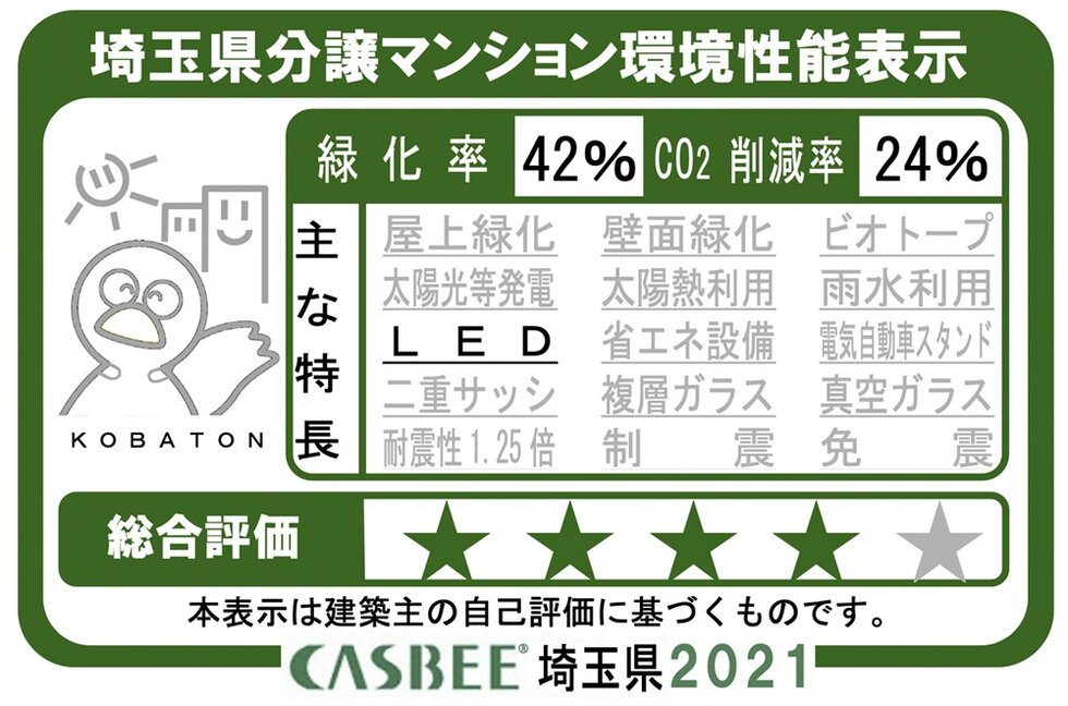 埼玉県分譲マンション環境性能表示