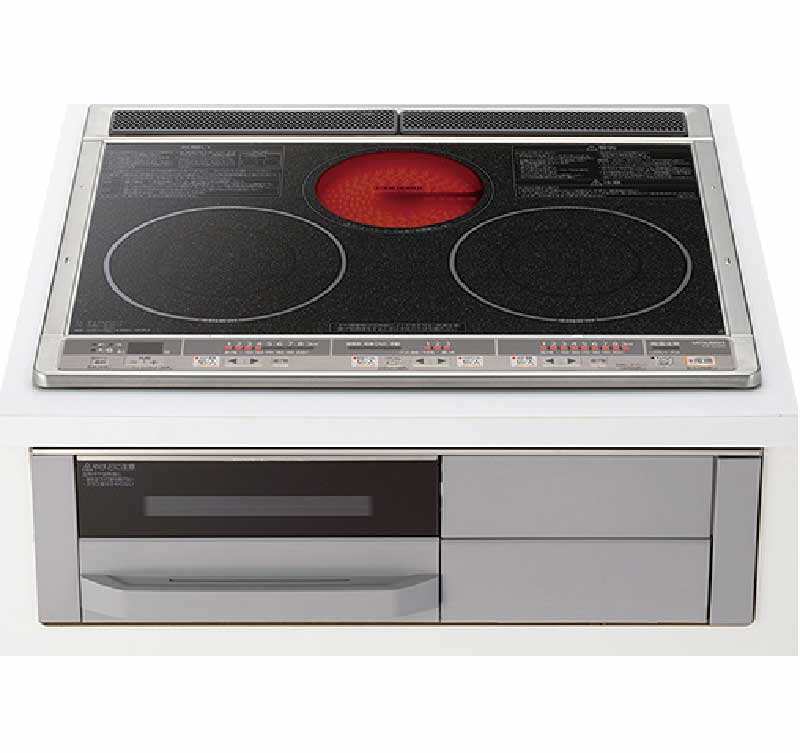 2口IH＋ラジエントヒーター