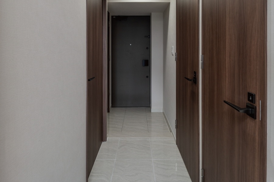 質感あふれるタイル貼り