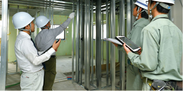 工事段階での工程内検査の実施