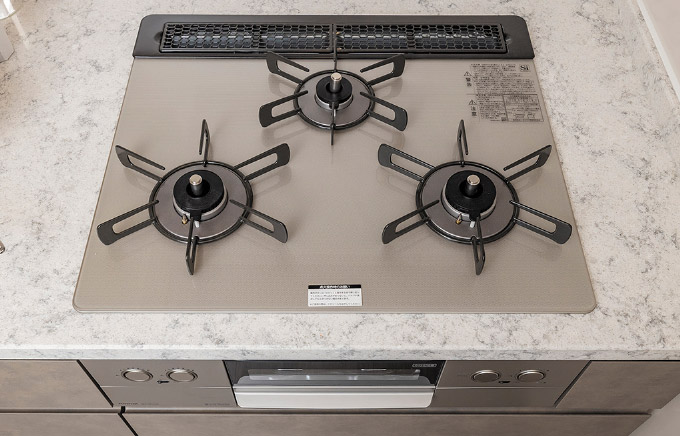 ガラストップ温調機能付セーフティコンロ