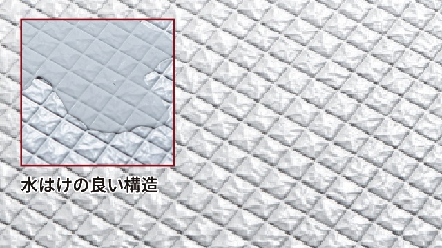 水はけが良くお掃除も簡単なカラリ床