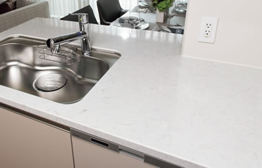 人造大理石一体型カウンター