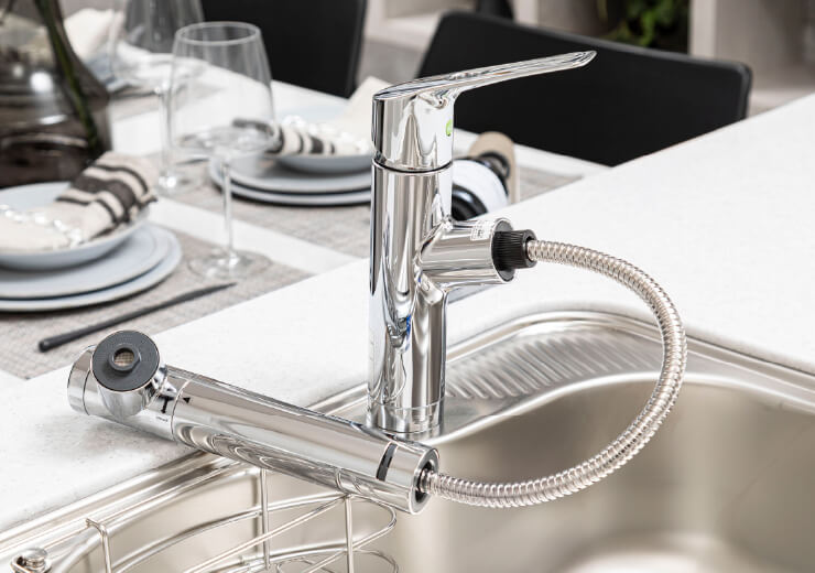 浄水器一体型シャワー水栓