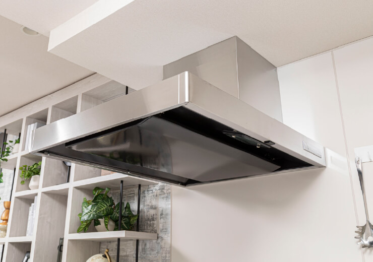 高級感のあるステンレス製レンジフード