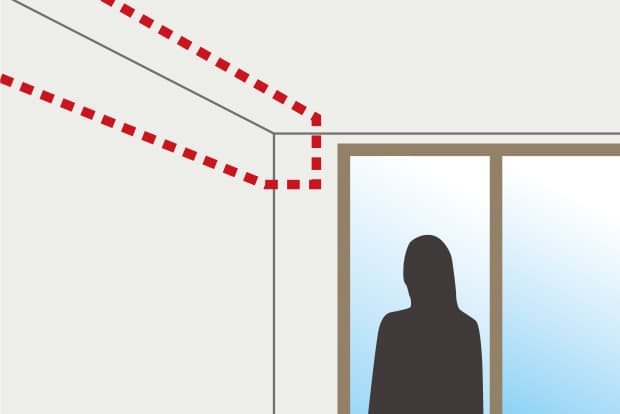 梁がなくスマートな空間を演出する内蔵梁
