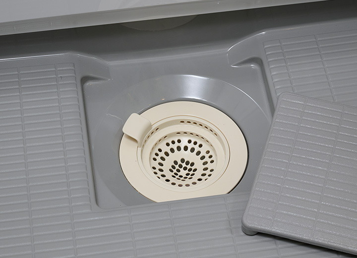 お手入れ簡単排水口