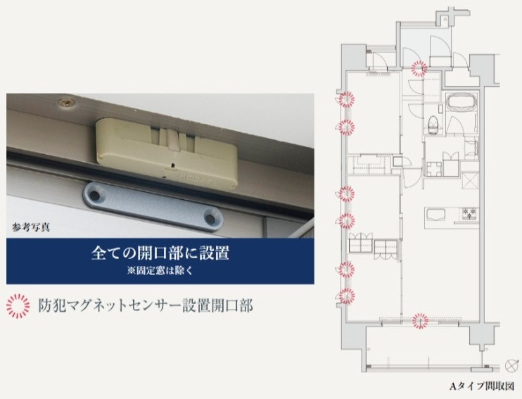 防犯マグネットセンサー