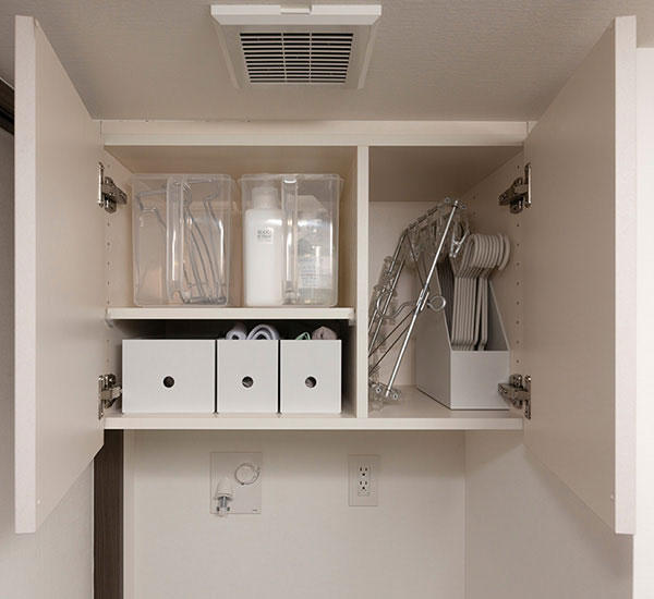 洗濯機置場上収納