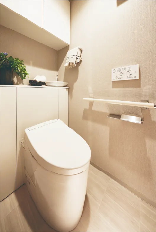 キャビネット付トイレ