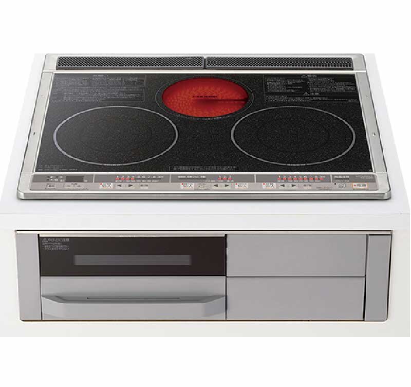 2口IH＋ラジエントヒーター