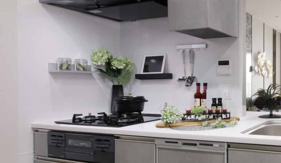 コンロ前ウォール設置