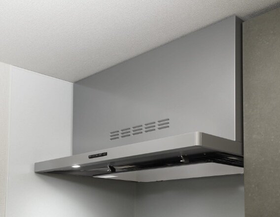 ホーロー整流板付きレンジフード