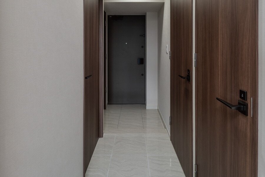 質感あふれるタイル貼り