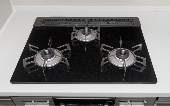 ガラストップガスコンロ