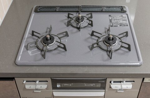 3口ホーロートップコンロ
