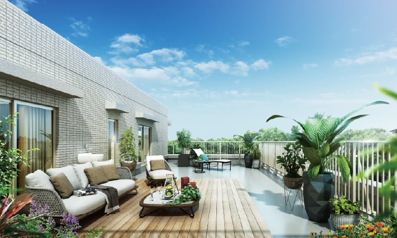 空の下の自由空間、ルーフバルコニー（一部住戸のみ）