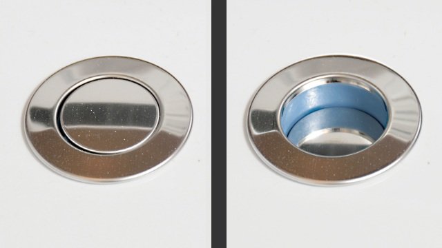 ボタンを押すだけで排水できるワンプッシュ排水栓