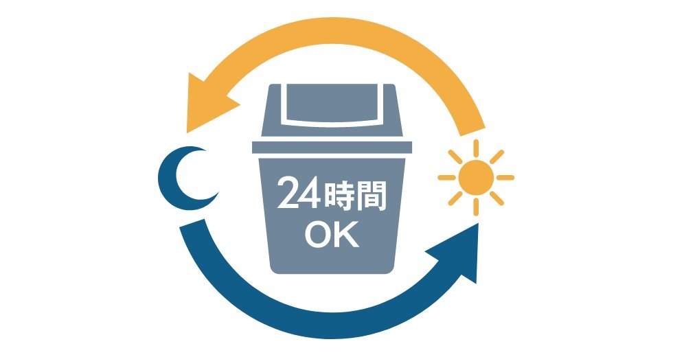24時間ゴミ出し可能