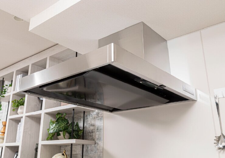高級感のあるステンレス製レンジフード