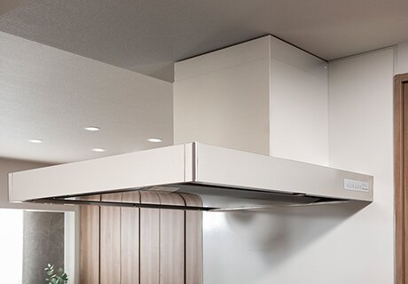 ホーロー整流板付きレンジフード