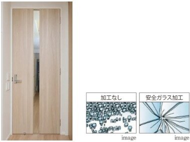 採光・安全性に優れたリビングドアガラス