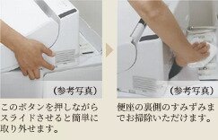ウォシュレット本体ワンタッチ着脱