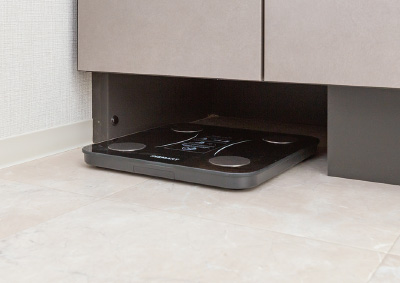 ヘルスメーター収納スペース