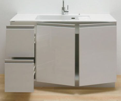 フロアキャビネット（開き扉+引き出し）