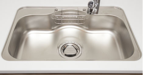 低騒音仕様のシンク