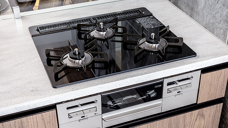 ガラストップコンロ