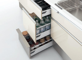 2段引出しストッカー付