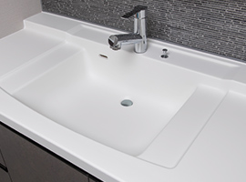 人造大理石一体型
カウンター